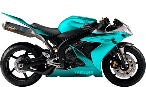 Cyan Green Blue Yamaha Motorcycle Transparent PNG StickPNG