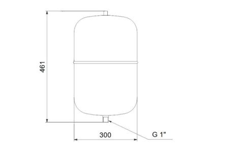 Grundfos gth-24 pressure tank 24 litre ️