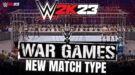 WWE 2K23 FIRST LOOK WAR GAMES NEW MATCH TYPE PS5 PS4 CONCEPT YouTube