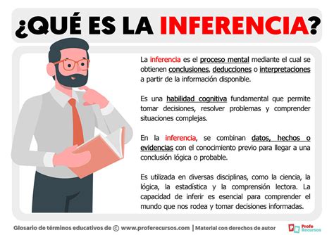 Qué es la Inferencia Definición de Inferencia