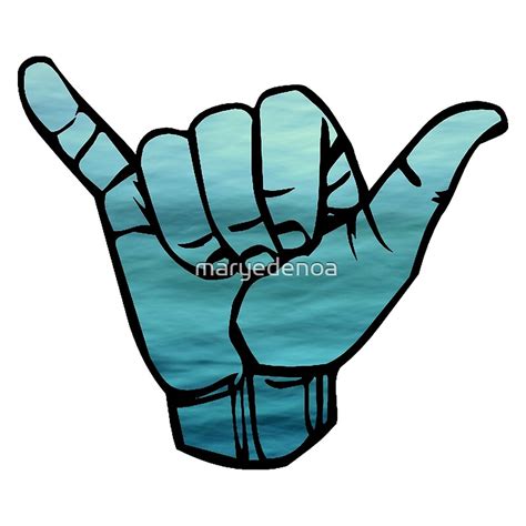 Ocean Bluse Hang Loose By Maryedenoa Redbubble