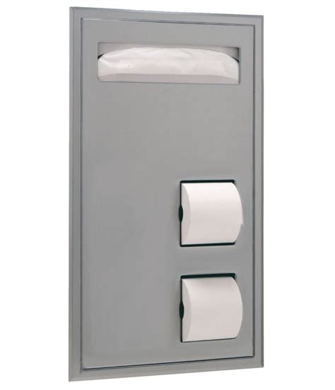 Bobrick Toilet Paper And Seat Cover Dispenser Velcromag