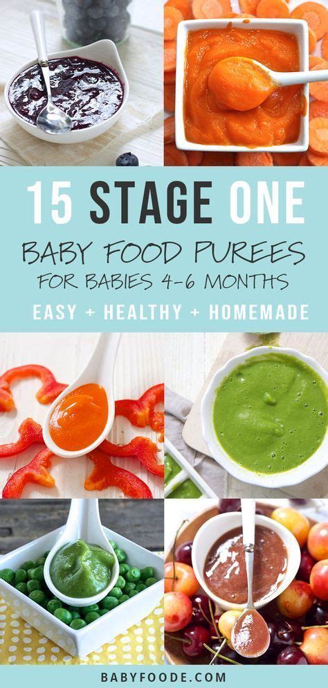 15 stage one baby food purees – Artofit