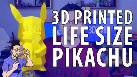 3d Printing Larger Than Life Pikachu For Pokemon 20th Anniversary Do You Have Him In Pokemon