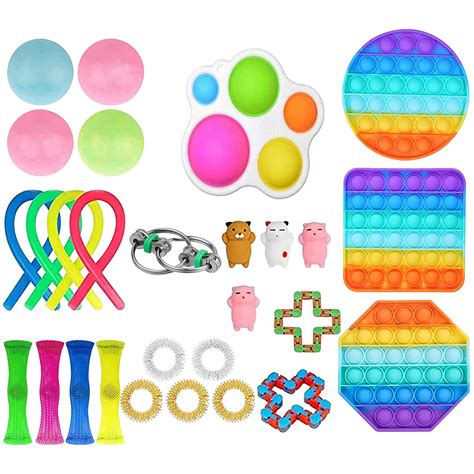 1set Fidget Toys Anti Stress Set Stretchy Strings – Grandado