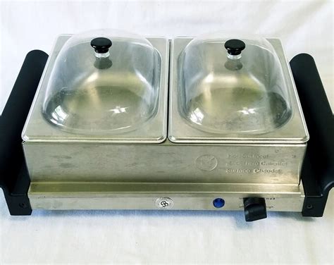 Bella Cucina Artful Food Double Buffet Server And Warming Tray Is In