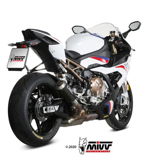 Mivv Bmw S 1000 RR Terminale Di Scarico Marmitta MK3 Carbonio Moto