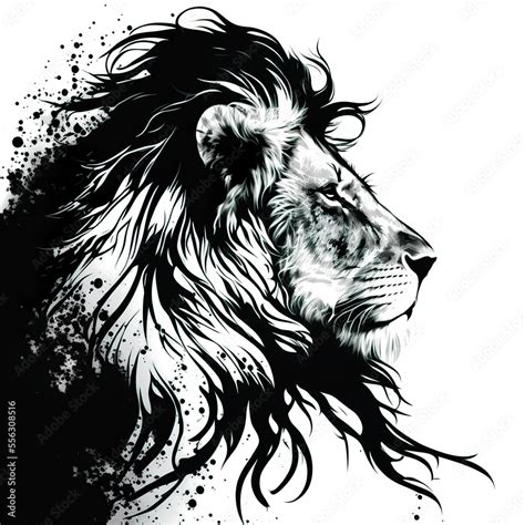 Lion Png Image Black And White Infoupdate Org