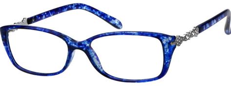 Blue Rectangle Glasses 201226 Zenni Optical Eyeglasses Frames For Women Fashion Eye