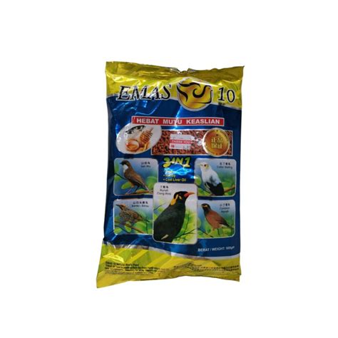 Ready Stock Emas 10 Bird Food Baja Burung 500g Barausanwutiongmas