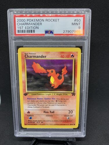 Pokemon Rocket St Edition Charmander Psa Rare Ebay