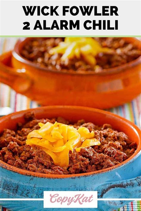 Wick Fowler Alarm Chili Copykat Recipes