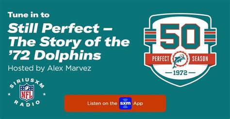 Remember the 1972 Dolphins' Perfect NFL Season | SiriusXM