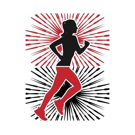 Runner Frame Art Logo Graphic Illustration Sticker Badge 45274438