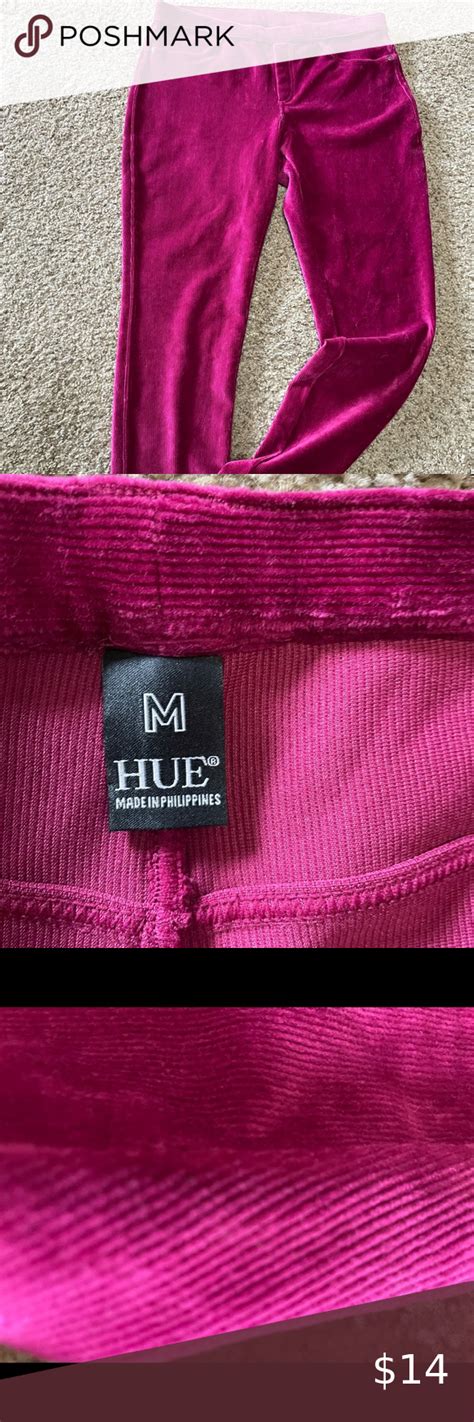 Hue Corduroy Rasberry Colored Leggings Colorful Leggings Clothes