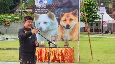 Serangkaian HUT Bangli Bupati Sedana Arta Buka Kontes Nasional Anjing