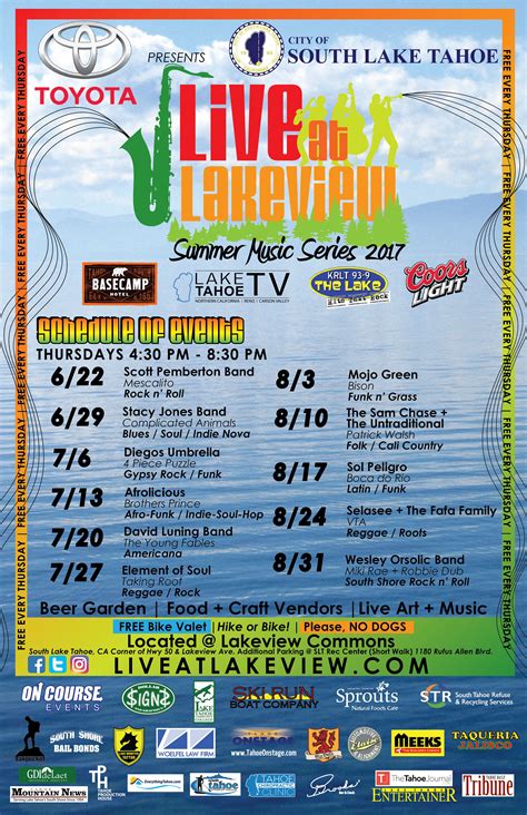 South Lake Tahoe Events Calendar - Preschool Calendar Printable