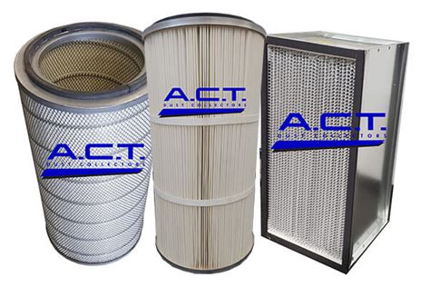 Common Industrial Dust Collector Cartridge Filters | A.C.T. Dust Collectors
