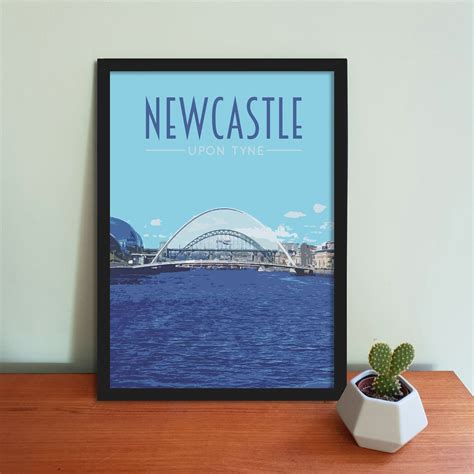 Newcastle Travel Poster – Where's Clare