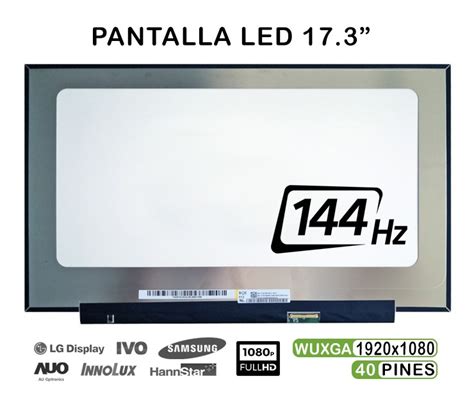 Pantalla Led De Para Port Til Nv Fhm Nx V Hz Pines