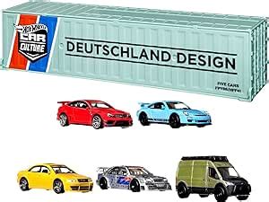 Hot Wheels Premium Car Culture Deutschland Design Container Set Pack Of German Scale