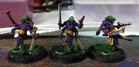 40k Dark Eldar Kabalite Warriors And Sslyth Painting Continues