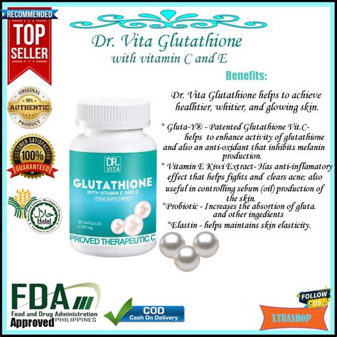 Original Dr Vita Glutathione With Vitamin C And E Best Seller On Sale