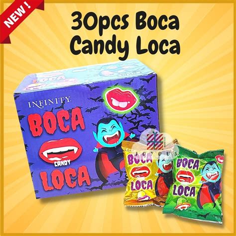 30pcs Khy Boca Loca Haloween Mouth Candy Fruits Flavor Halal Shopee