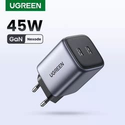 Jual Ugreen Nexode Pro 45W 2 Port Dual USB C GaN Fast Charger 35008