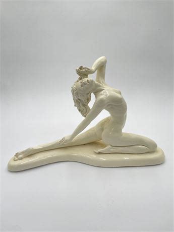 Placer Auctions Auctions Estate Sales Liquidation A Santini Italian Nude Female Sculpture