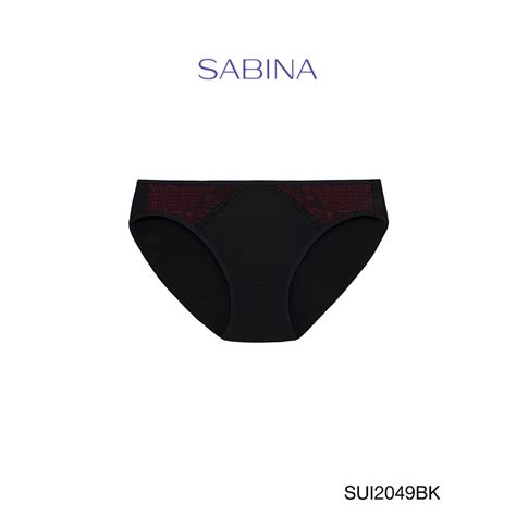 Sabina กางเกงชนใน ทรง Bikini รน Modern V รหส SUI2049BK สดำ Shopee Thailand