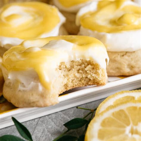 Frosted Lemon Sugar Cookies Heathers Home Bakery