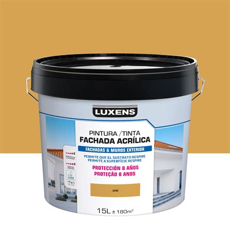 Pintura Para Fachadas Luxens Ocre Mate L Leroy Merlin