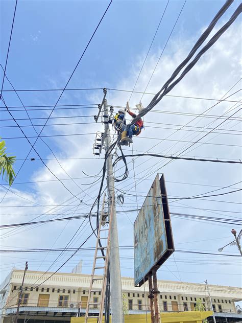 penarikan kabel mvtic   mm mercure hotel pangkalan bun