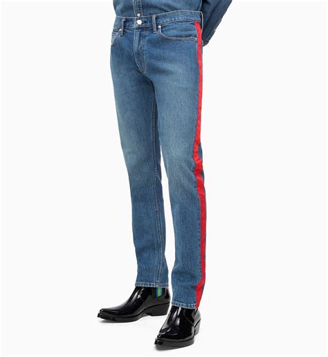 Calvin Klein Denim Ckj 026 Slim Side-stripe Jeans in Denim (Blue) for ...