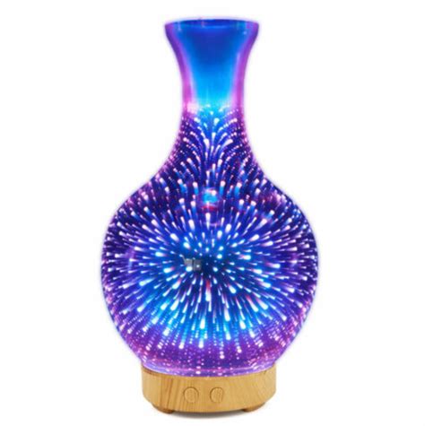 Fireworks 100ml Ultrasonic Diffuser Humidifier Led Night Light Incense Burner Australia