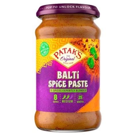 pataks pataks balti spice curry paste  russells british store