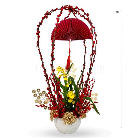 Crown Of Spring Pussy Willow Arrangement Toh Garden Singapore Orchid Plant Flower Grower