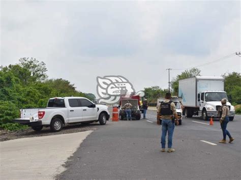 Realizan operativo para detectar vehículos robados en el sur de Veracruz