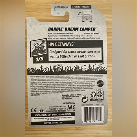 Mattel Toys 22 Hot Wheels Barbie Dream Camper Rv Poshmark