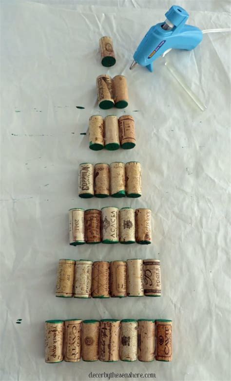 Diy Wine Cork Christmas Tree Tutorial Decor By The Seashore