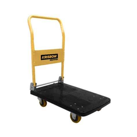 Jual Trolley Platform Hand Truck 150 KG PLASTIC BLUE Krisbow 10100179