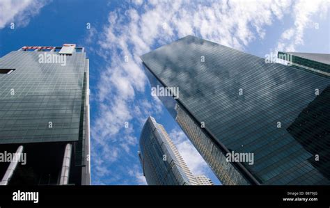 singapore financial district buildings stock photo alamy