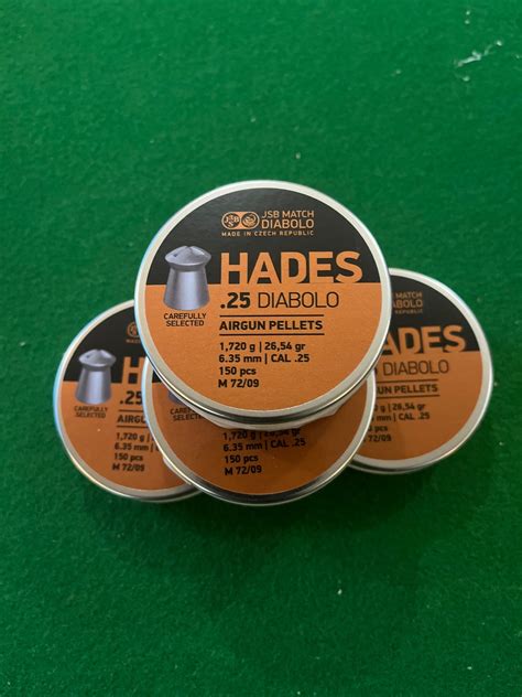 JSB HADES .25 cal 150 pellet tin – Potter Firearms