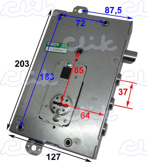 MOTTURA® 89N515 D70037 SERRATURA DOPPIA MAPPA INT.37 RICAMBIO PER CISA ...