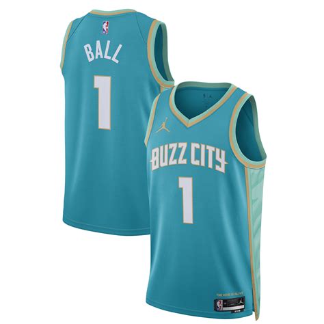 Jordan Brand Unisex Jordan Brand Lamelo Ball Teal Charlotte Hornets 202324 Swingman Jersey