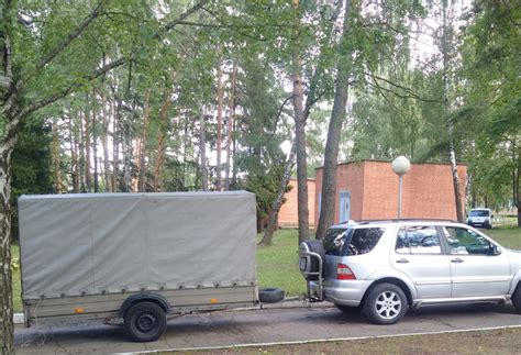 Фаркоп, калитка, нержавейка — Mercedes-Benz M-Class (W163), 3,2 л, 2002 ...