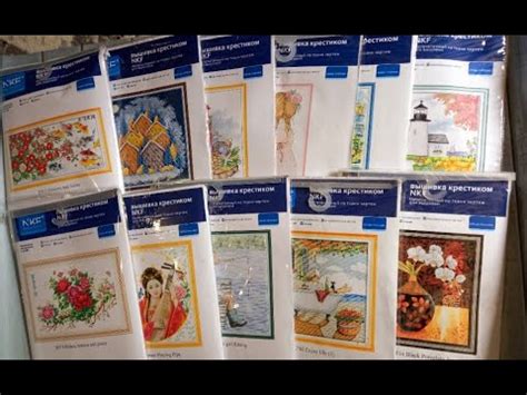 Посылка из Китая с новыми наборами. Вышивка крестом по нанесёнке. - YouTube