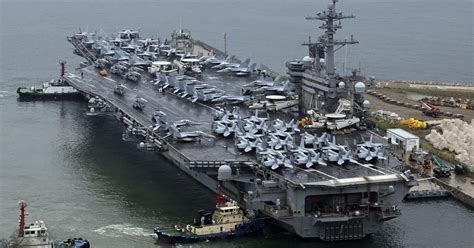 US "nuclear-powered" aircraft carrier to train with South Korea, Japan