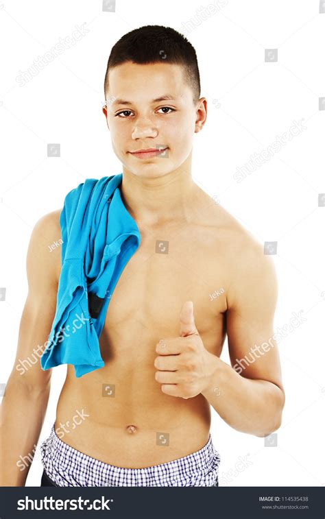 Стоковая фотография 114535438 Handsome Naked Muscular Male Body Isolated Shutterstock